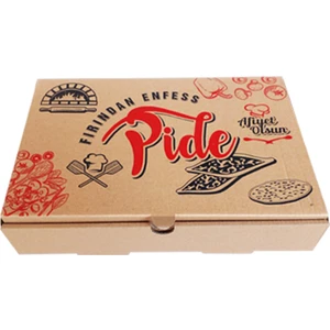 Balkan Standart Baskılı Pide Kutusu 18*27*5 cm ( 100 Adet)