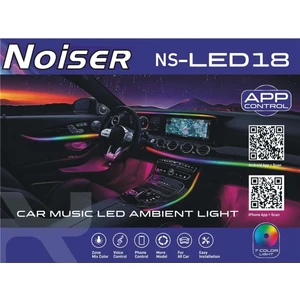 X-LED18 App Kontrollü Rgb Araç Içi Ambians LED