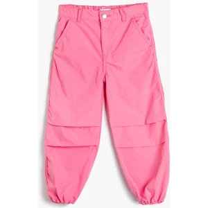 Paraşüt Kot Pantolon Pamuklu Beli Lastikli Cepli - Parachute Jean