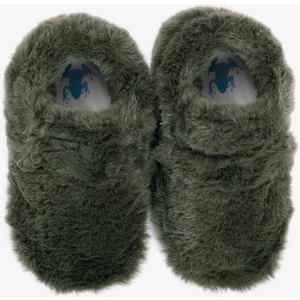 Furry Furry Haki Kürk Barefoot Patik