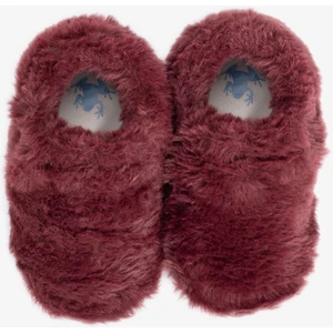 Furry Furry Bordo Kürk Barefoot Patik (HEDİYE SETİ)