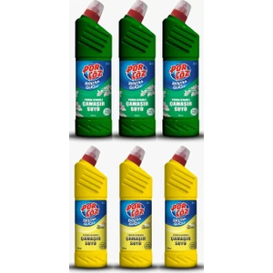 Yoğun Kıvamlı Çamaşır Suyu Bahar Tazeliği+Yaz Yağmuru 750 ml 6'lı Set