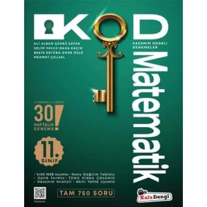 Kafa Dengi Yayınları 11.Sınıf Kod Matematik Haftalık Sarmal Deneme