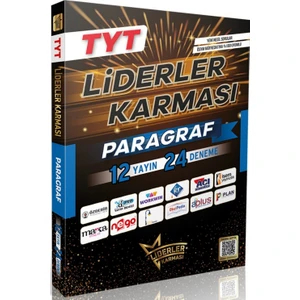 Liderler Karması TYT Paragraf Denemeleri 24'lü Set – 12 Yayın, Video Çözümlü Üniversite Hazırlık Kitabı