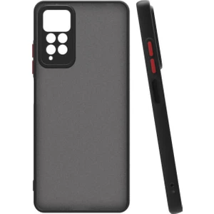 Case 4u Xiaomi Redmi Note 12 Pro Plus 5g Kılıf Kamera Korumalı Mat Renkli Buzlu Hux Silikon Siyah