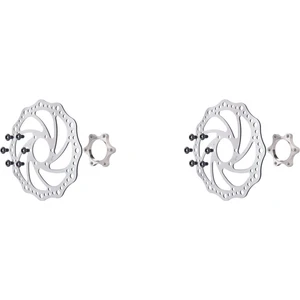 Xin Yue Zhang Ξ Ny Ue Zhang 2x Bisiklet Fren Diski Rotor 160MM Paslanmaz Çelik Yol Bisiklet Fren Diski Aksesuarları 48MM Flanş Çapraz Delik (Yurt Dışından)