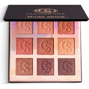 Cocosh She Nude Shine 9 Renk Göz Farı Paleti, Yüksek Pigmentasyon, Topaklanmaz, Kolay Dağılım