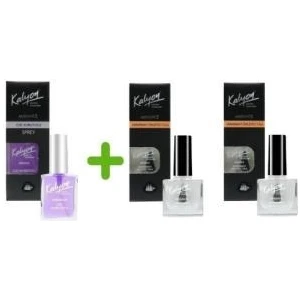 Kalyon oje Kurutucu Sprey 17 Ml+Sararmayı Önleyici Cila 11 Ml 2adet