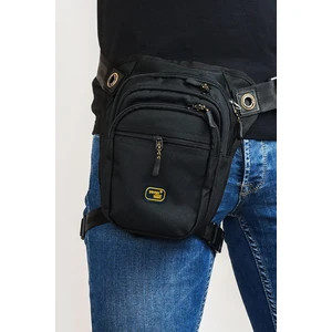 Çok Gözlü Su Geçirmez Unisex Siyah Bel Bacak Omuz Motosiklet Kurye Çantası Bodybag 4962