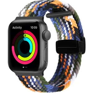 Novstrap Apple Watch ile Uyumlu 42 44 45 49 mm Seri 4 5 6 7 8 9 Se Ultra Kordon Flexible Magnet Toka