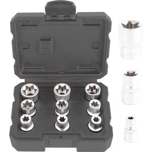 Lokma Set Torx (Tork) Dişi 1/2 9 Parça (E10-E24)