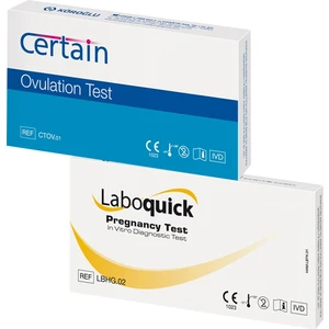 Ovulasyon ve Laboquick Gebelik Test Seti %99 Doğruluk CE Belgeli Medikal Kalite
