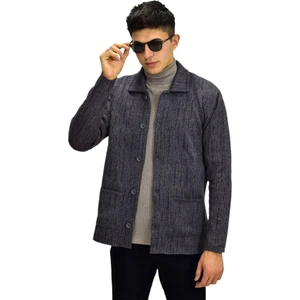 Erkek Spor Düğmeli Hırka R6420 Bgl-St03172