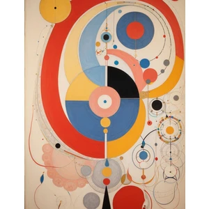Renkli Baskılı Sayılarla Boyama Hobi Seti (Çerçeveli) 50X65 Cm: Soyut Resim 8