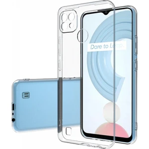 Realme C21 Kamera Korumalı Şeffaf Yumuşak Silikon