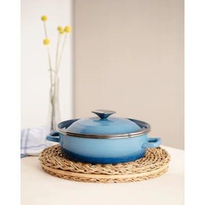 Madame Coco La Garde Kısa Tencere - Mavi - 24 cm