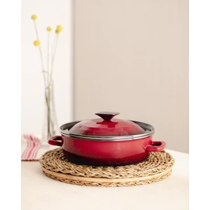 Madame Coco La Garde Kısa Tencere - Kırmızı - 24 cm