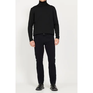 ALTINYILDIZ CLASSICS Erkek Siyah Slim Fit Dar Kesim 5 Cep Pamuklu Esnek Pantolon