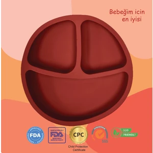 "Momia Bebek Silikon Beslenme Tabağı - Sağlıklı ve Renkli!"