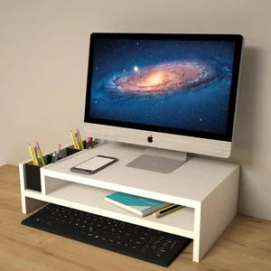 Sally Beyaz Laptop Standı Monitör Yükseltici