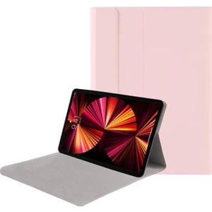 Xiaomi Redmi Pad Se 11 Inch ile Uyumlu Bluetooth Klavye ve Mouse+ Standlı Kılıf - Bkk6 Pembe