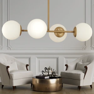 Lema 4Lü Eskitme Modern Yemek Masası Üstü Yatak odası Salon Avize