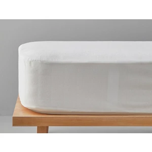 English Home Comfort Pamuklu Sıvı Geçirmez Tek Kişilik Alez 120X200 + 30 cm Beyaz