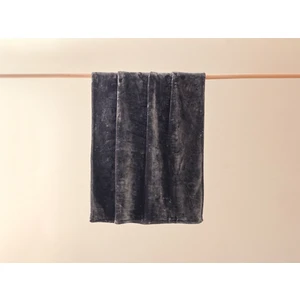 English Home Furry Çizgili Super Soft Tv Battaniye Antrasit