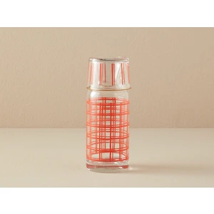 English Home Modern Square Cam Başucu Sürahi 700 ml Terracotta