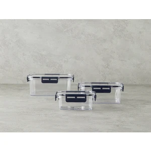 English Home Super Lock Plastik 3'lü Saklama Kabı Antrasit