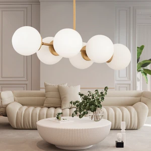 Lema 6Lı Eskitme Modern Yemek Masası Üstü Yatak odası Salon Avize
