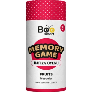 Bee Smart Memory Game Fruits - Ahşap Meyveler