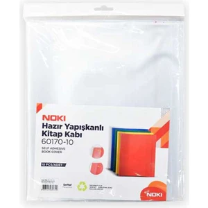 60170-10 Hazır Yapışkanlı Kitap Kabı 10'Lu Şeffaf
