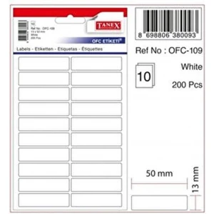 Etiket Beyaz 13x50 MM OFC-109