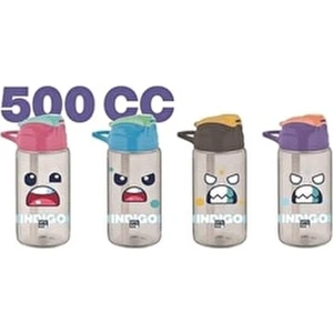 Indıgo Pipetli 500 Ml Desenli Tritan Matara