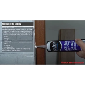 Dış Cephe Nötr Silikon Beyaz 300 ml - 1 Adet
