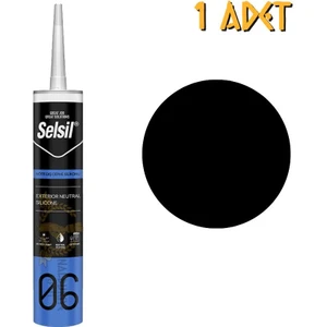 Dış Cephe Nötr Silikon Siyah 300 ml - 1 Adet
