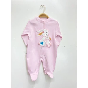 Puro Cotone Bebek Tulum Pembe Tavşan