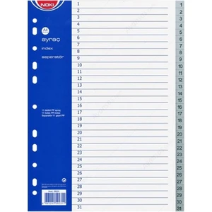 59231 Seperatör A4 Plastik 1-31 Rakamlı
