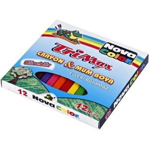 Nova Color Trimax Üçgen Mum Boya 12 Renk