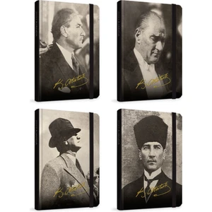 145-AKK Atatürk Haftalık Ajanda 9x14 Cm Sert Kapak