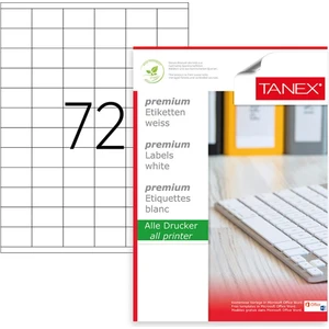 TW-2172 35 x 23 mm Etiket 100 Tabaka
