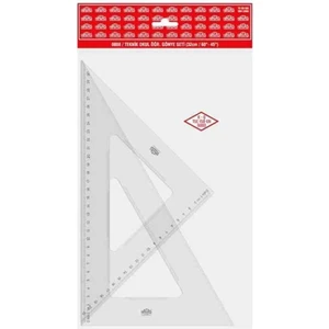 Teknik Okul Öğrenci Gönye Seti 21 / 60-45 No:0805