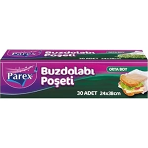 Buzdolabı Poşeti Orta Boy 24 x 38 cm 20 Adet
