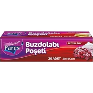 15'li Buzdolabı Poşeti Büyük Boy 30 x 45 cm