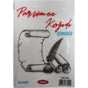 Parşömen Kağıdı A4 Çizgisiz Kağıt 50Li