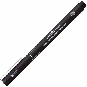 Uni Pin Chisel 3.0mm Fine Line Akrilik Uçlu Siyah