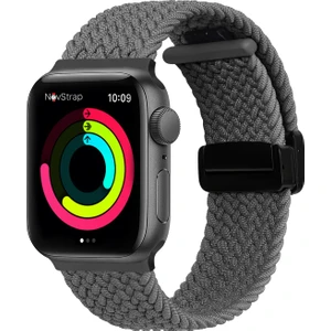 Novstrap Apple Watch 38 40 41 mm Seri 3 4 5 6 7 8 9 Se 2 ile Uyumlu Kordon Magnet Tokalı Flexible