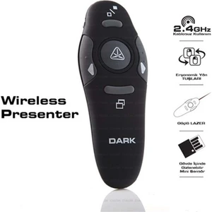 WP03 Kırmızı Lazerli 2.4GHz RF Kablosuz Sunum Kumandası