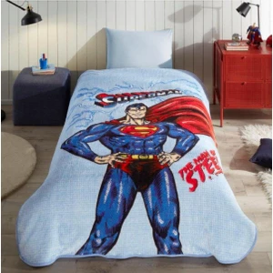Superman Lightning Tek Kişilik Battaniye Lisanslı